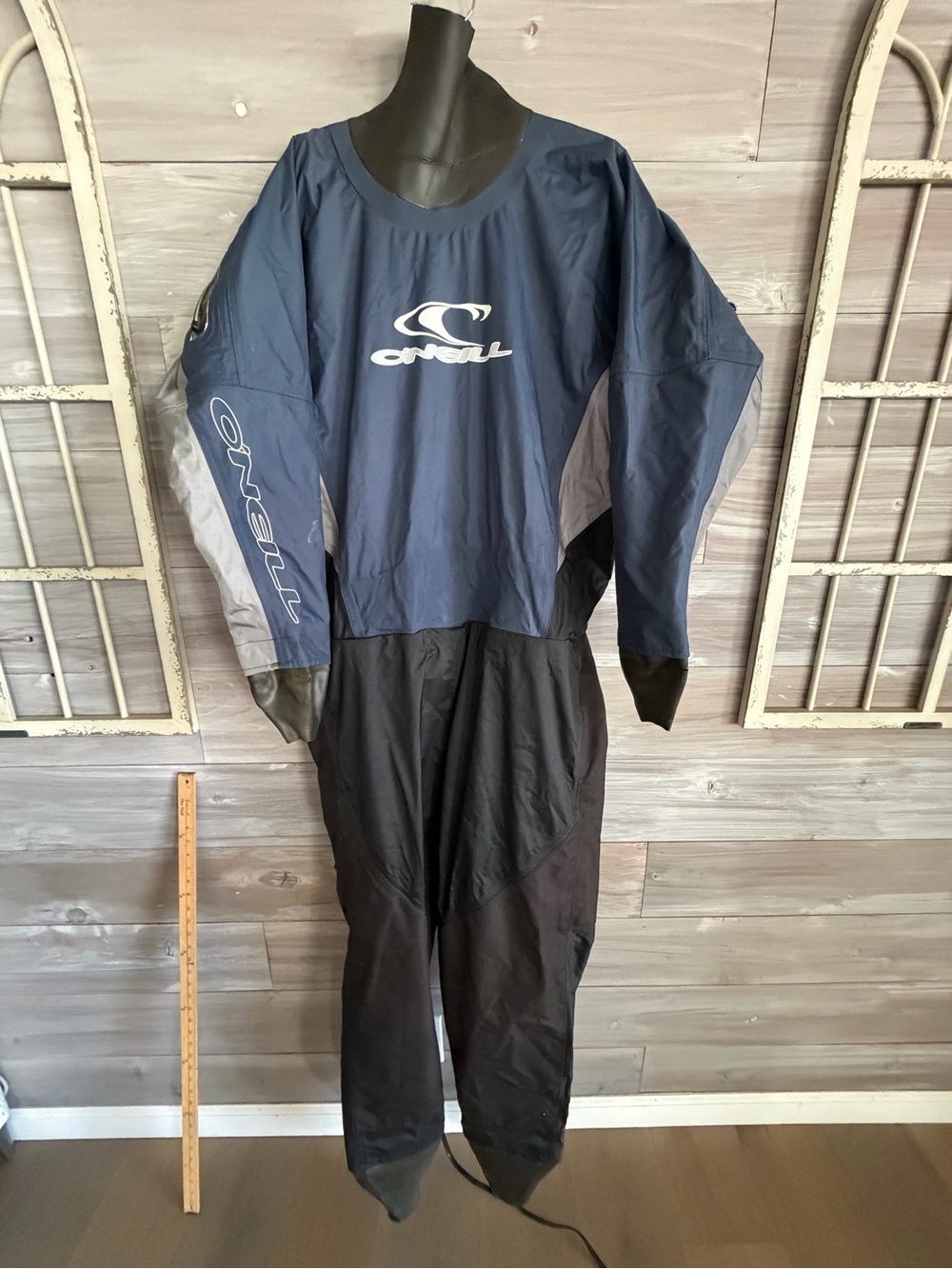 O'Neill Men's Navy, Black and Gray Drysuit